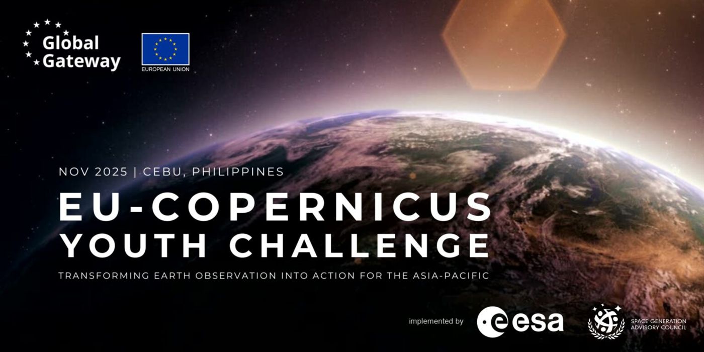 EU-Copernicus Youth Challenge banner, Cebu, November 2025